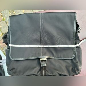 Coach black messenger bag
